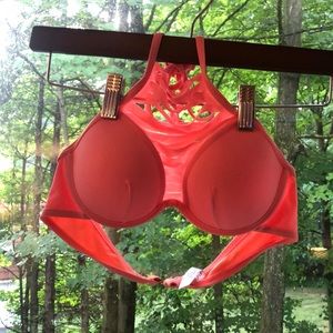 Rue21 push up fringed/ripped bra bikini top